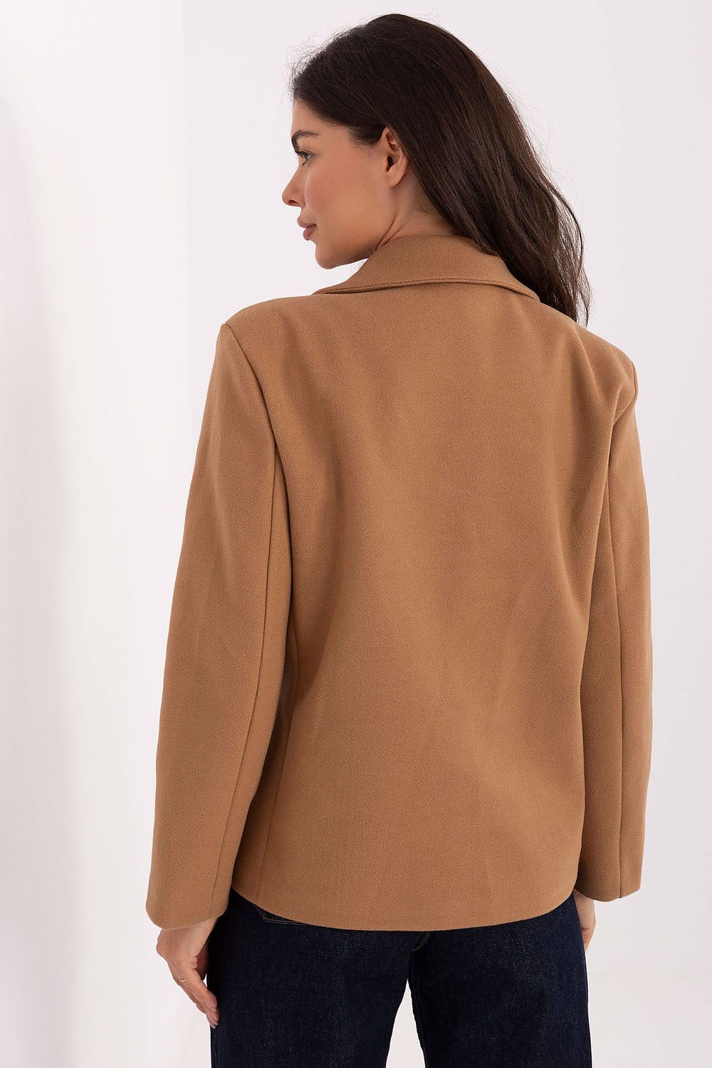   Płaszcz Damski Model IT-KR-FL9559.02P Camel - Rue Paris 