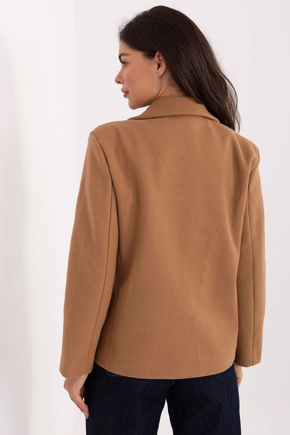   Płaszcz Damski Model IT-KR-FL9559.02P Camel - Rue Paris 