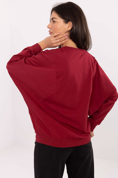   Bluza Damska Model RV-BL-A877.19P Bordo - Rue Paris 