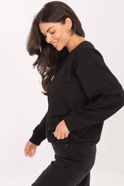   Bluza Damska Model RV-BL-A877.19P Black - Rue Paris 