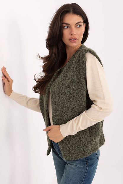   Kamizelka Model IT-KZ-FL9622.29P Khaki - Rue Paris 