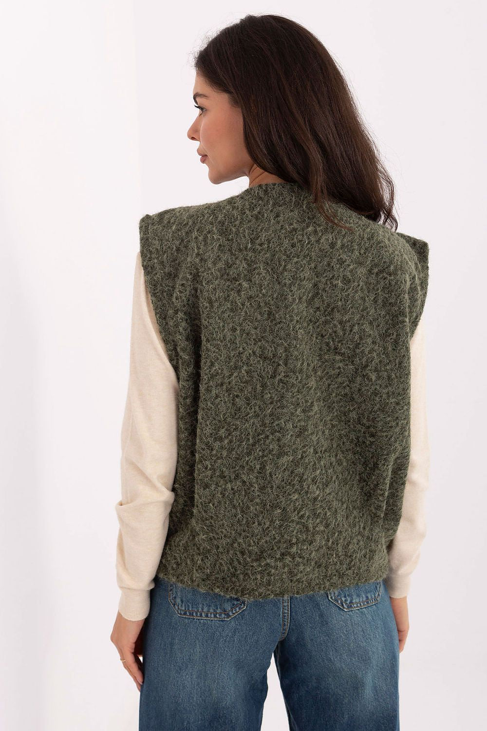   Kamizelka Model IT-KZ-FL9622.29P Khaki - Rue Paris 