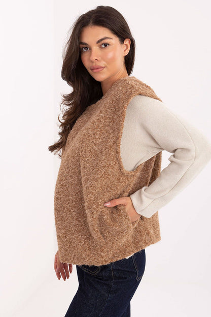  Kamizelka Model IT-KZ-FL9622.29P Camel - Rue Paris 