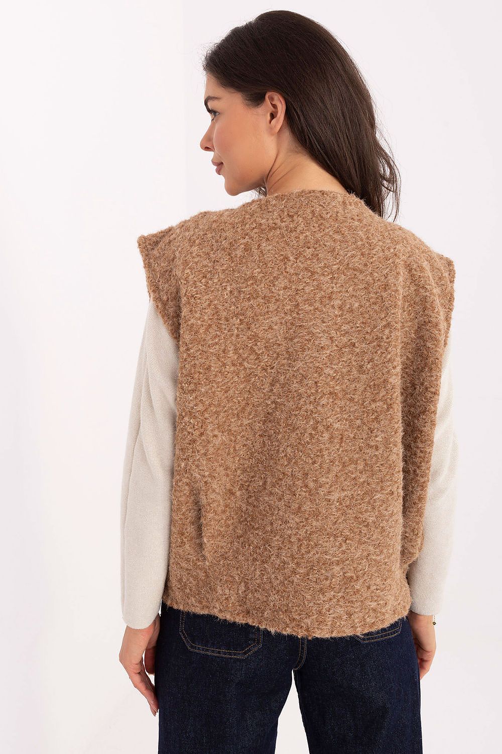   Kamizelka Model IT-KZ-FL9622.29P Camel - Rue Paris 