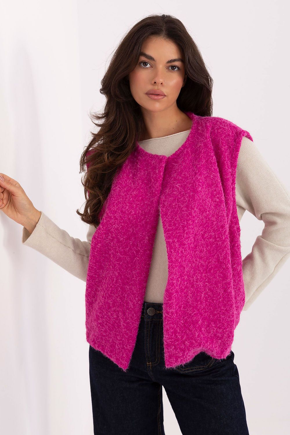   Kamizelka Model IT-KZ-FL9622.29P Fuksja - Rue Paris 