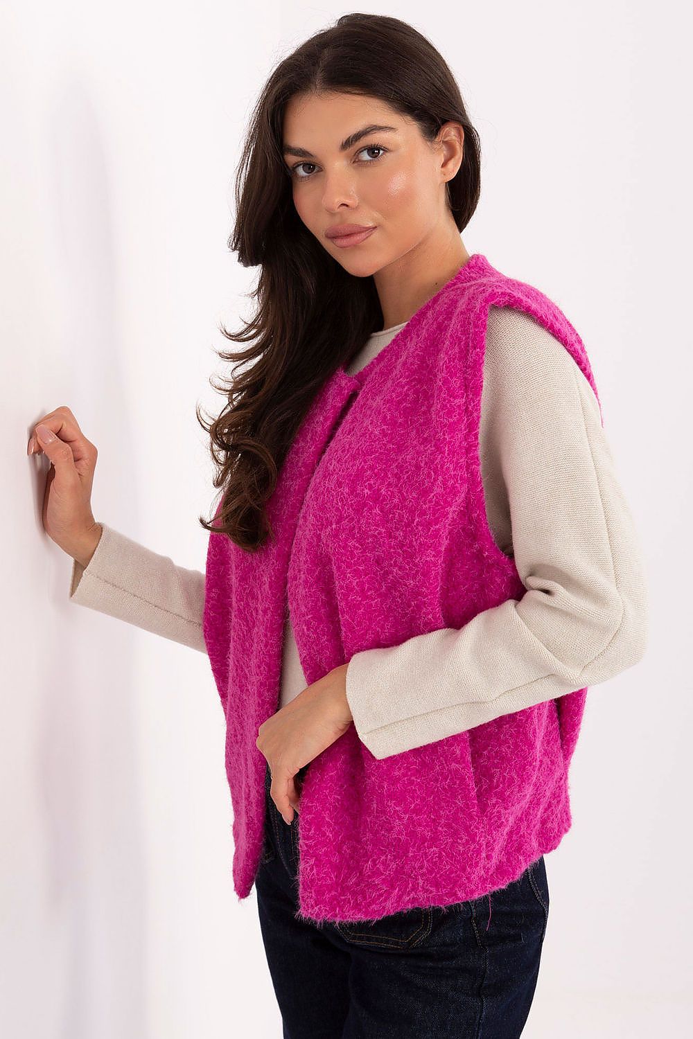   Kamizelka Model IT-KZ-FL9622.29P Fuksja - Rue Paris 