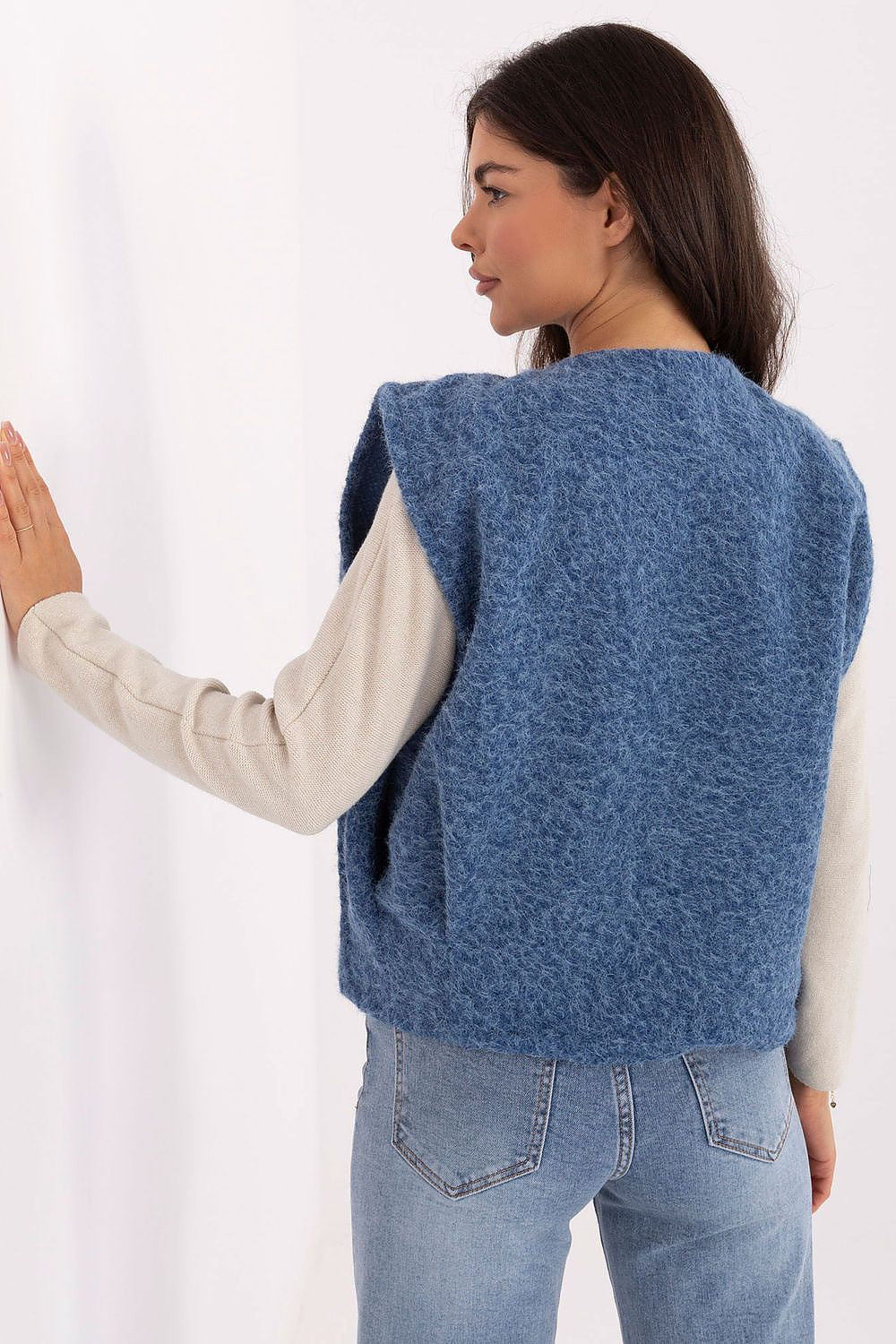   Kamizelka Model IT-KZ-FL9622.29P Blue - Rue Paris 