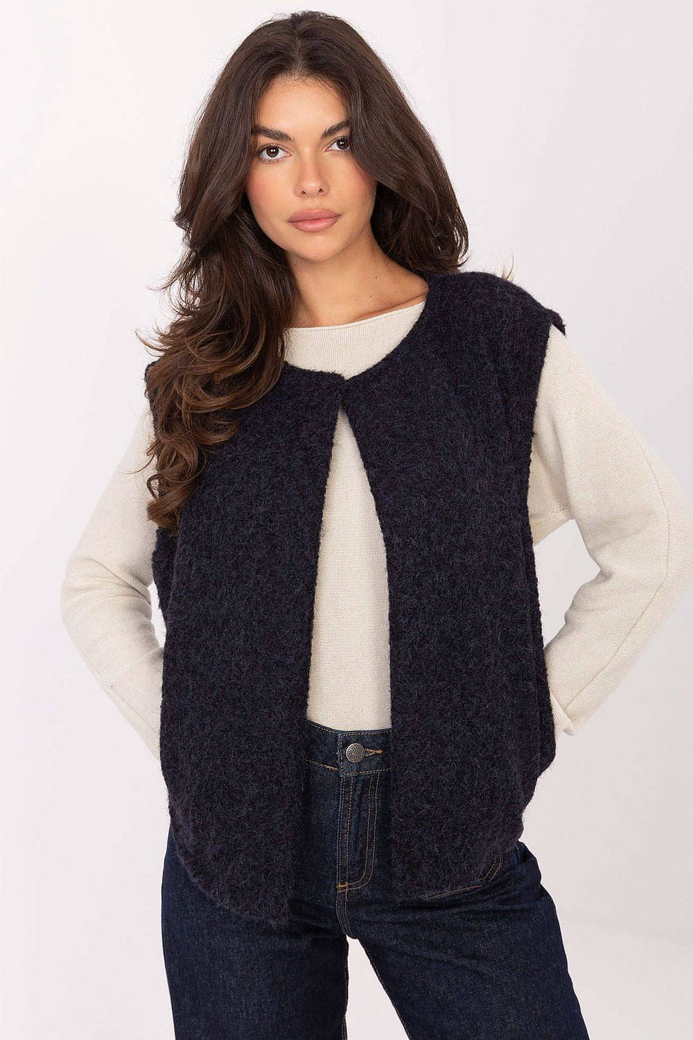   Kamizelka Model IT-KZ-FL9622.29P Navy - Rue Paris 