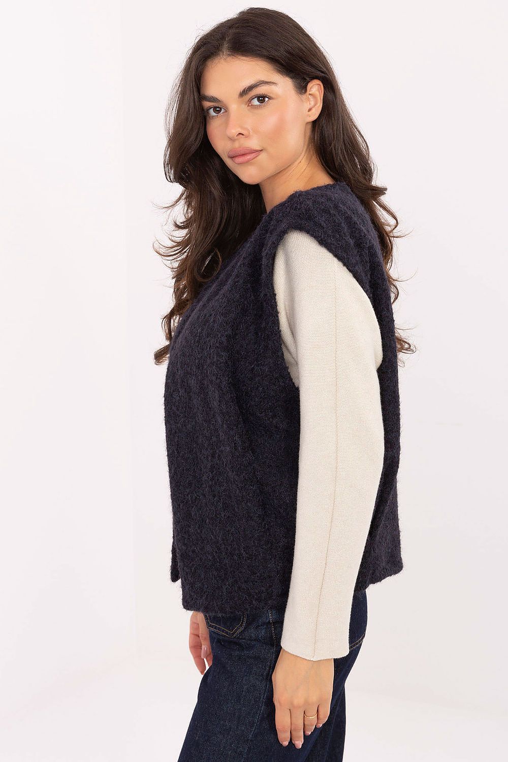   Kamizelka Model IT-KZ-FL9622.29P Navy - Rue Paris 