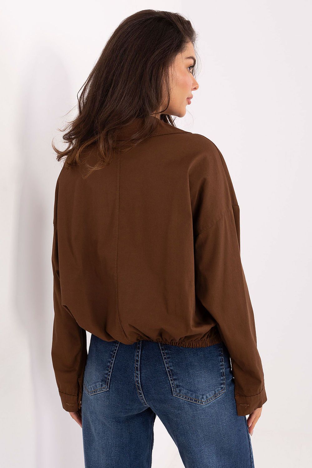   Koszula Damska Model IT-KS-FL9273.86 Brown - Rue Paris 