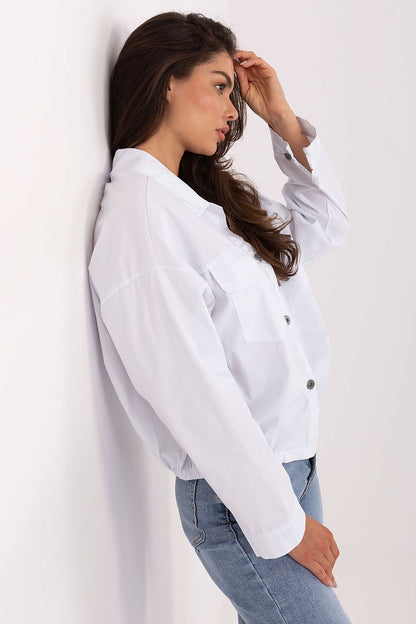   Koszula Damska Model IT-KS-FL9273.86 White - Rue Paris 