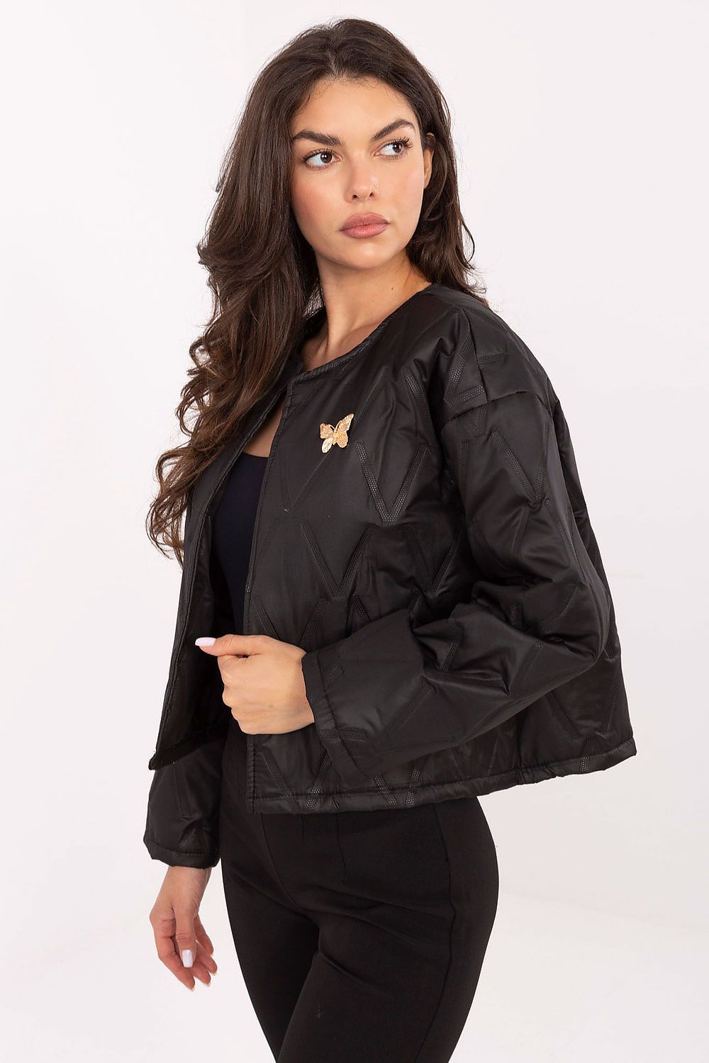   Kurtka Damska Model IT-KR-FL8357.82 Black - Rue Paris 