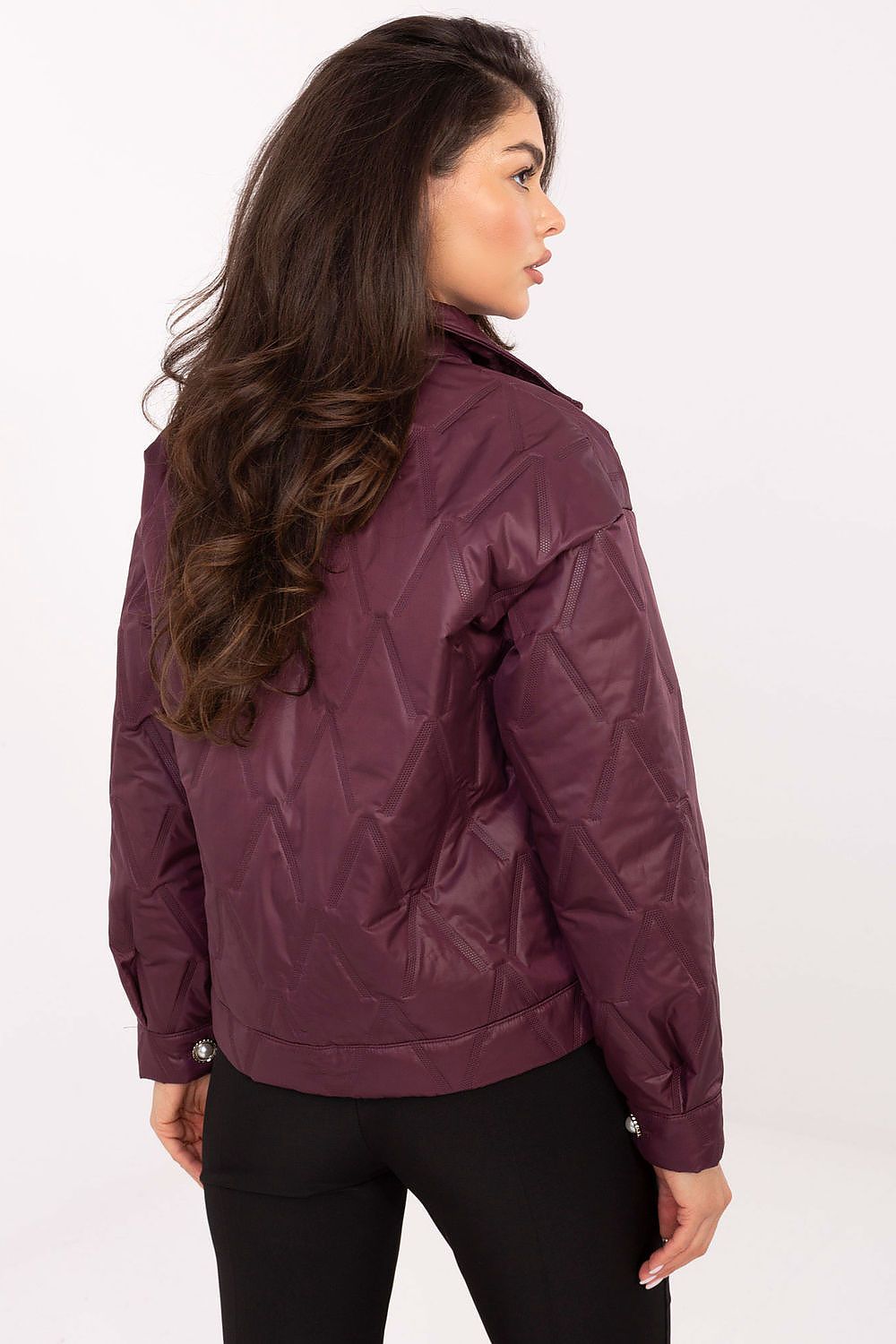   Kurtka Damska Model IT-KR-FL9626.77 Bordo - Rue Paris 