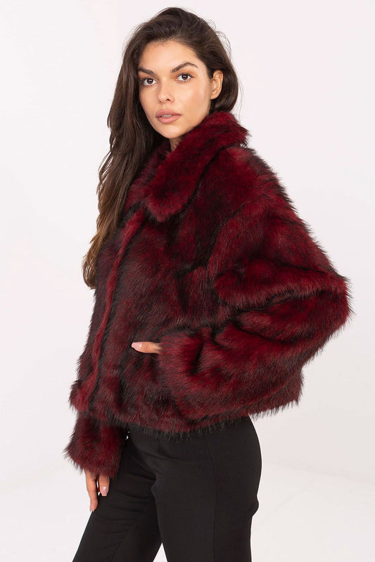   Kurtka Damska Model IT-KR-2502.50 Bordo - Rue Paris 