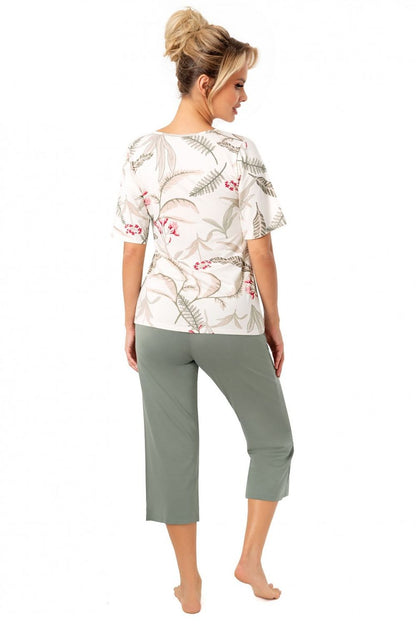  Piżama Damska Model Michelle 3/4 Light Beige - Donna 