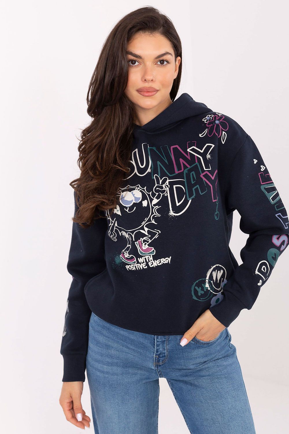   Bluza Damska Model D10608BC02743C Navy - Sublevel 