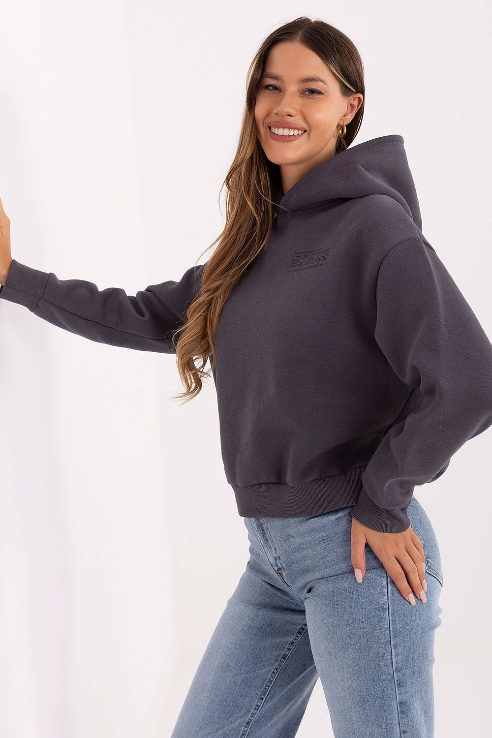   Bluza Damska Model D10600BI02450D4 Grafit - Sublevel 