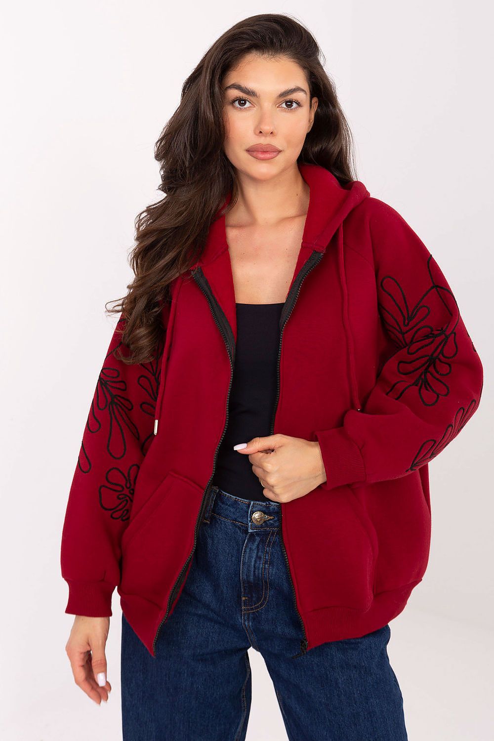   Bluza Damska Model RV-BL-A911.22 Bordo - Relevance 