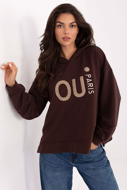   Bluza Damska Model IT-BL-H2314.26 Dark Brown - Factory Price 