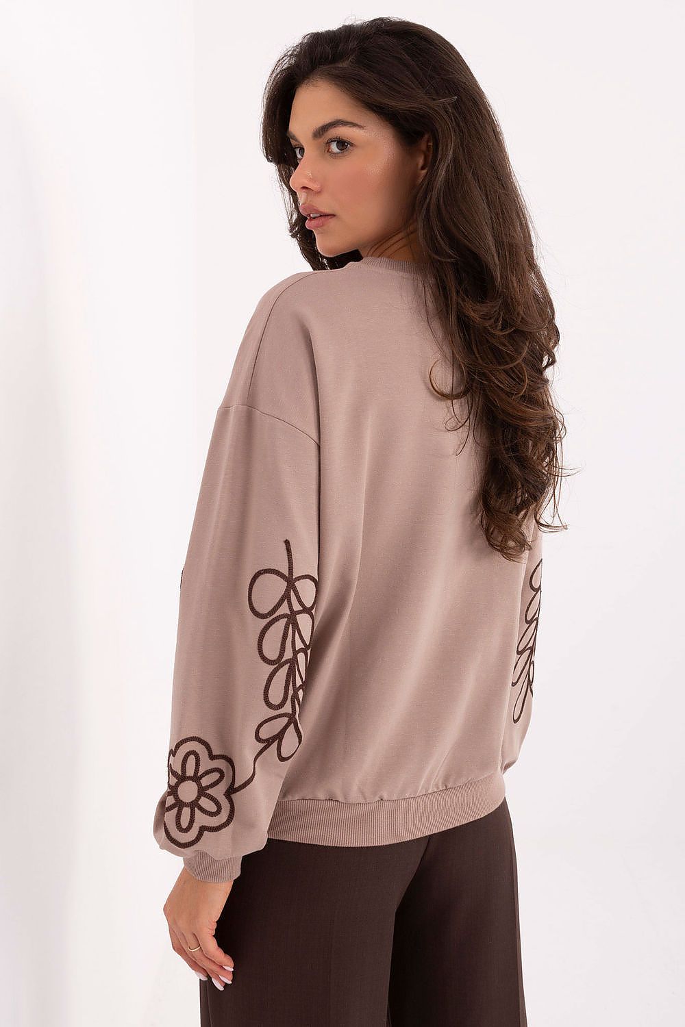   Bluza Damska Model RV-BZ-A175.02 Dark Beige - Relevance 