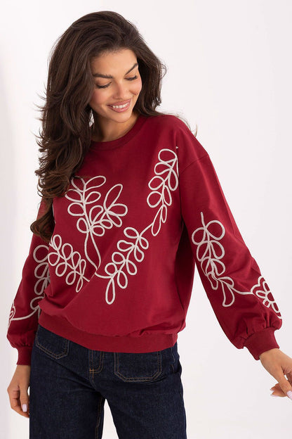   Bluza Damska Model RV-BZ-A175.02 Bordo - Relevance 