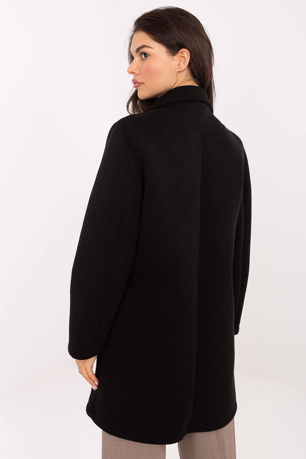   Płaszcz Damski Model IT-PL-FL8153.60 Black - Rue Paris 