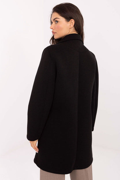   Płaszcz Damski Model IT-PL-FL8153.60 Black - Rue Paris 
