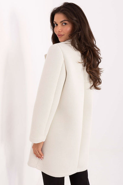   Płaszcz Damski Model IT-PL-FL8153.60 Light Beige - Rue Paris 