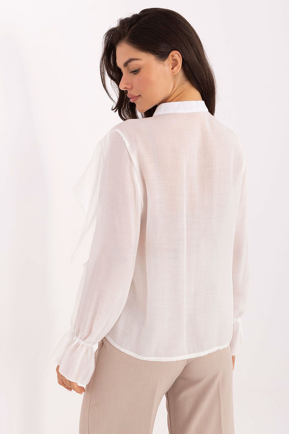   Koszula Damska Model MI-BZ-27427.96 White - Rue Paris 