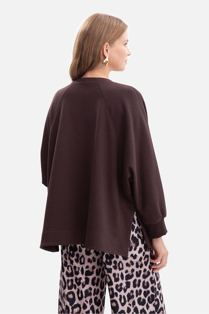   Bluza Damska Model B306 Gorzka Czekolada - BeWear 