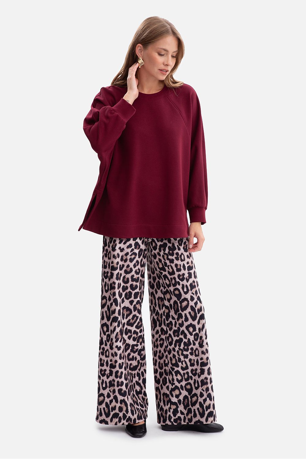   Bluza Damska Model B306 Burgund - BeWear 