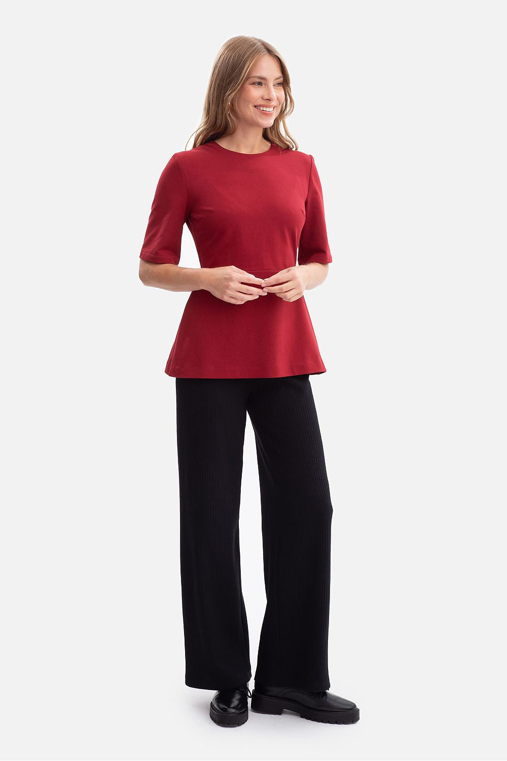  Bluzka Model B305 Bordo - BeWear 