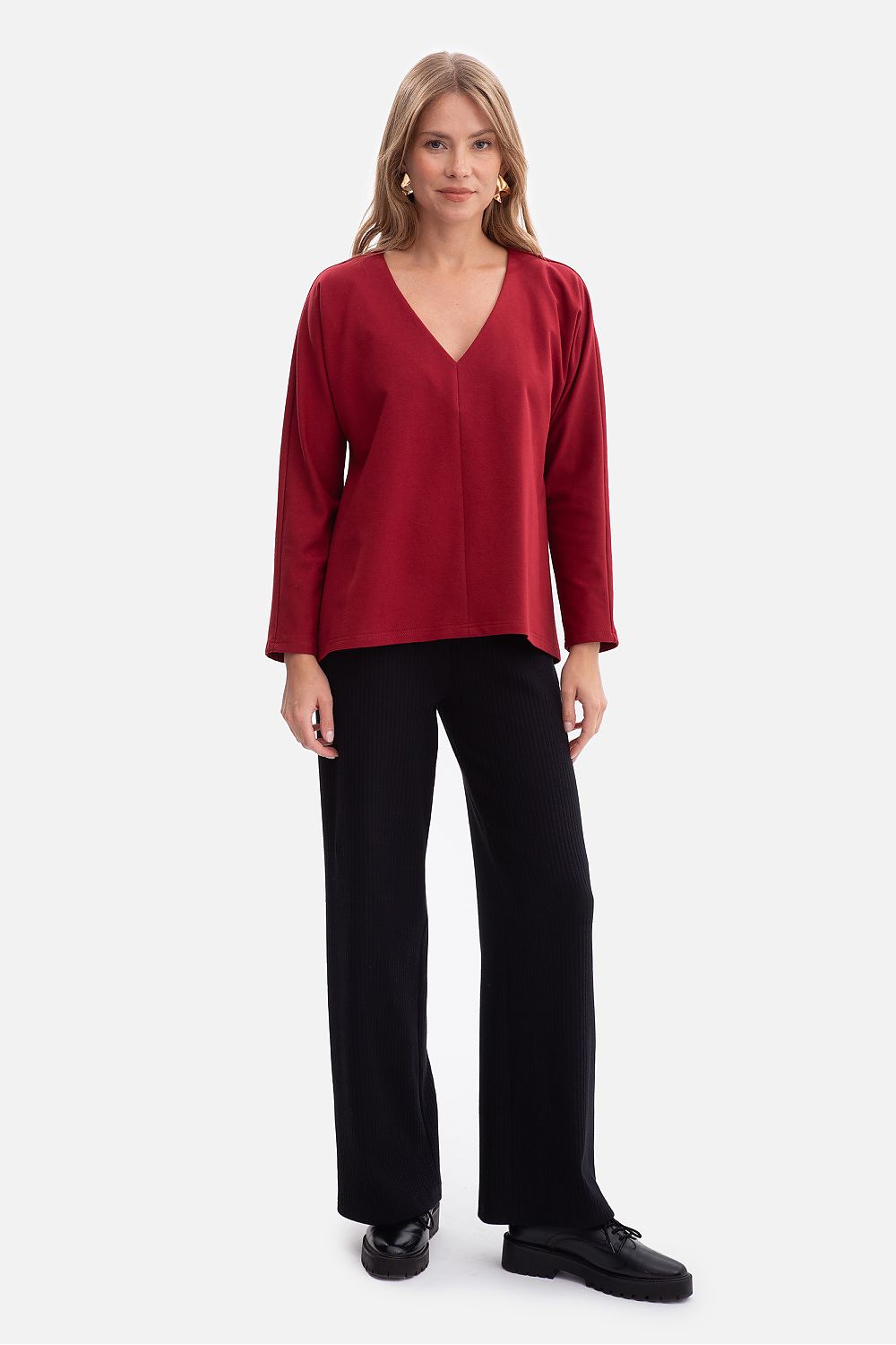   Bluzka Model B304 Bordo - BeWear 