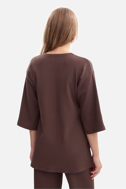   Bluzka Model B301 Brown - BeWear 