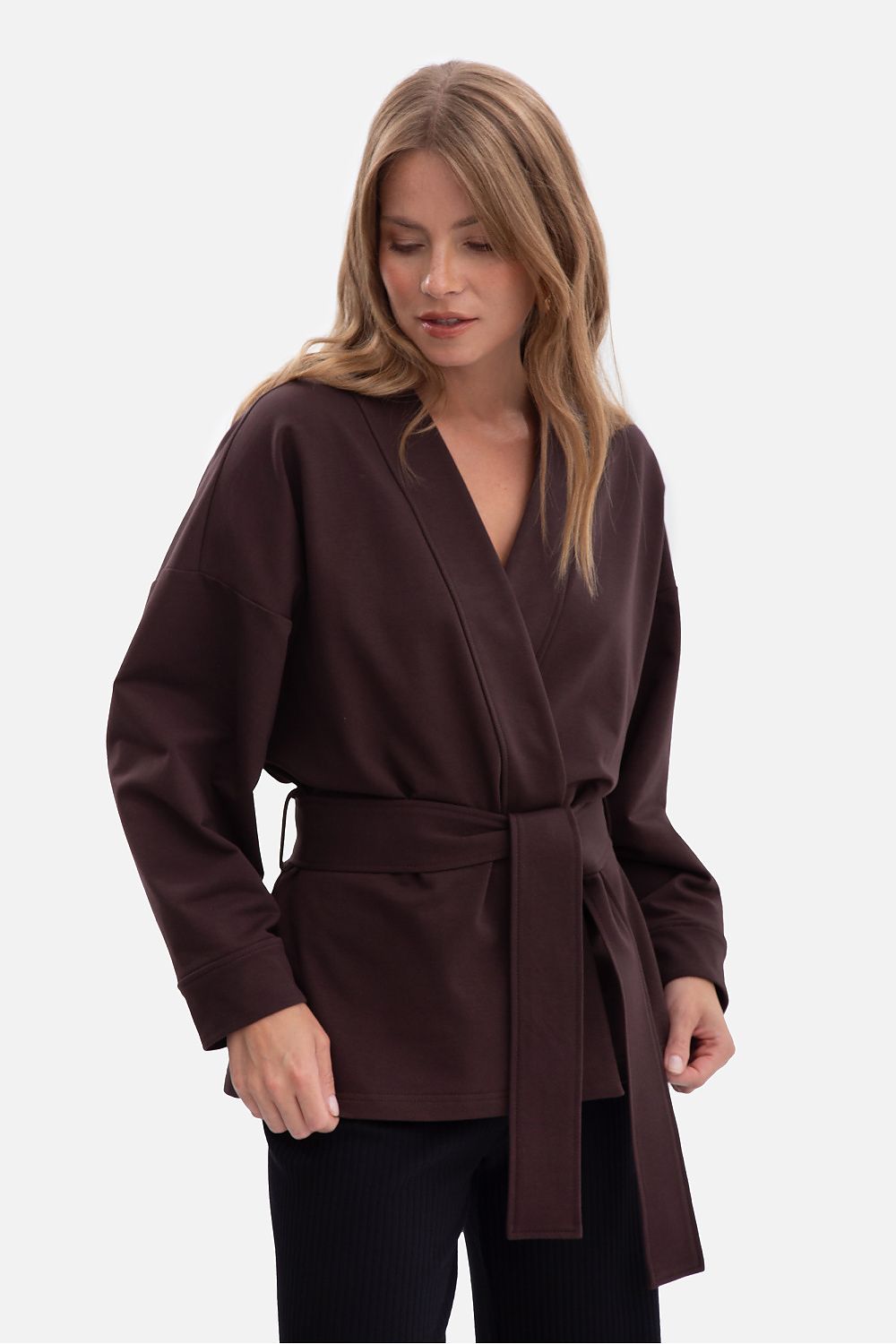  Narzutka Model B297 Gorzka Czekolada - BeWear 