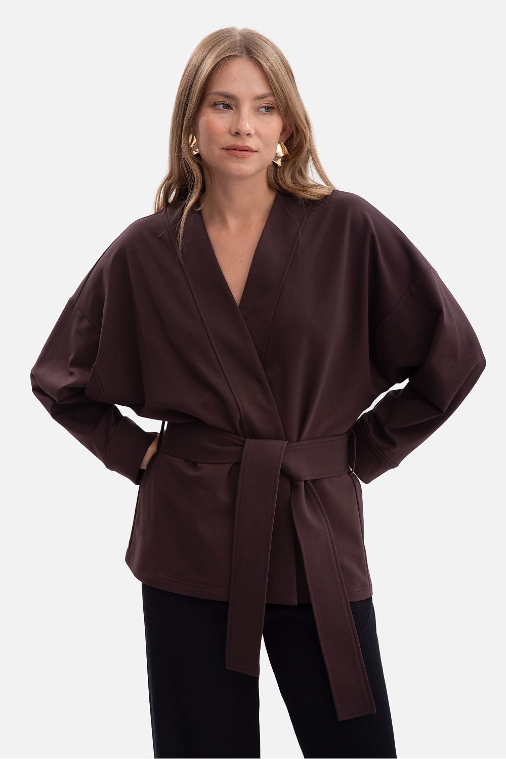   Narzutka Model B297 Gorzka Czekolada - BeWear 
