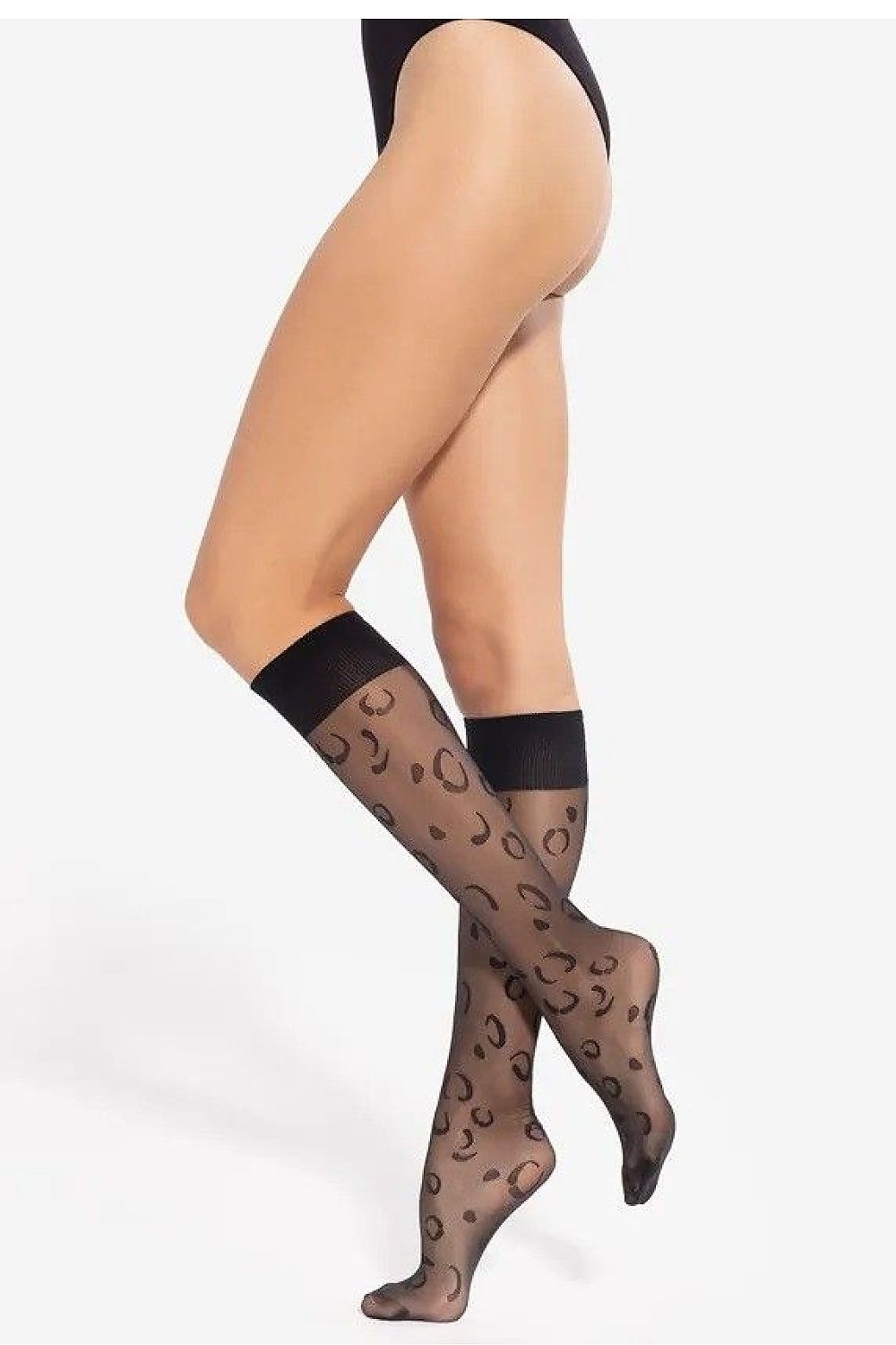   Podkolanówki Model Trendy Line 15 20 Den Black - Gatta 