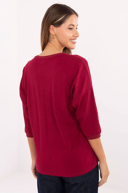   Bluzka Model RV-BZ-A820.27P Bordo - Relevance 