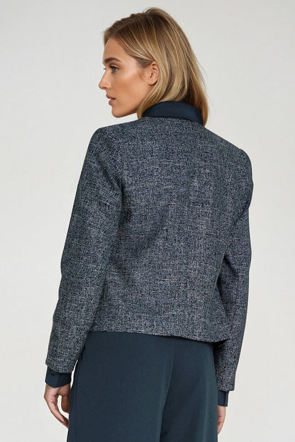   Żakiet typu chanel Z85 Navy - Nife 