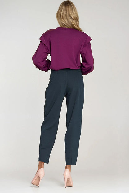   Bluza z wysokimi ściągaczami BL10 Purpura - Nife 