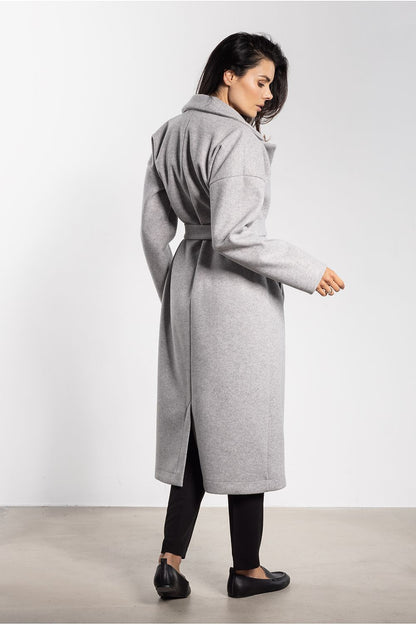   Płaszcz Damski Model A750 Grey - awama 