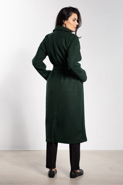   Płaszcz Damski Model A750 Bottle Green - awama 