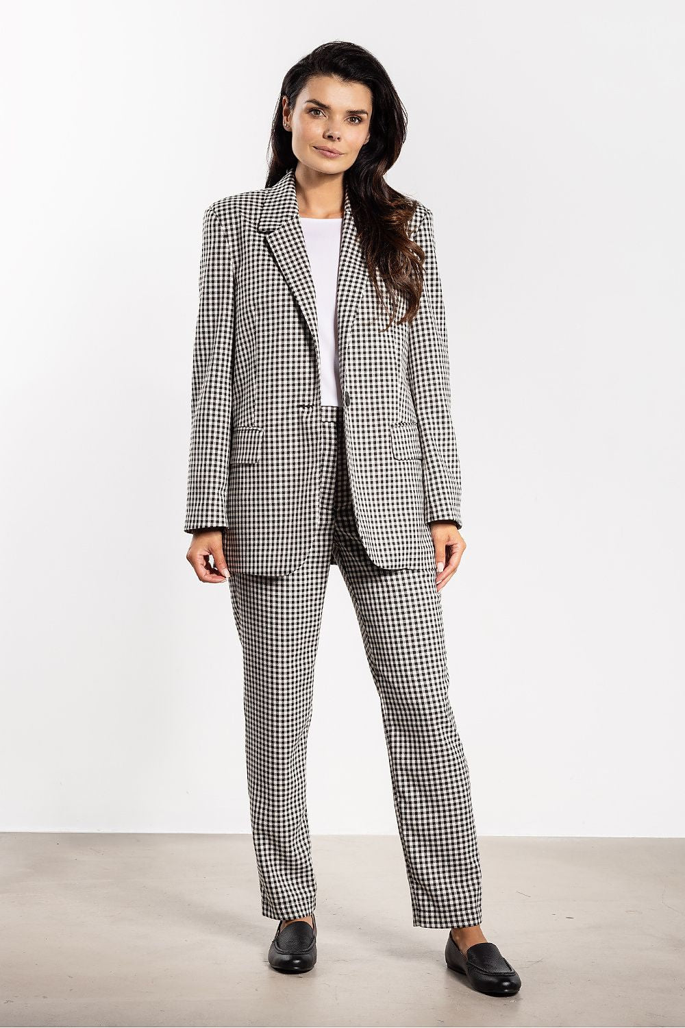   Marynarka Model A749 White/Black - awama 