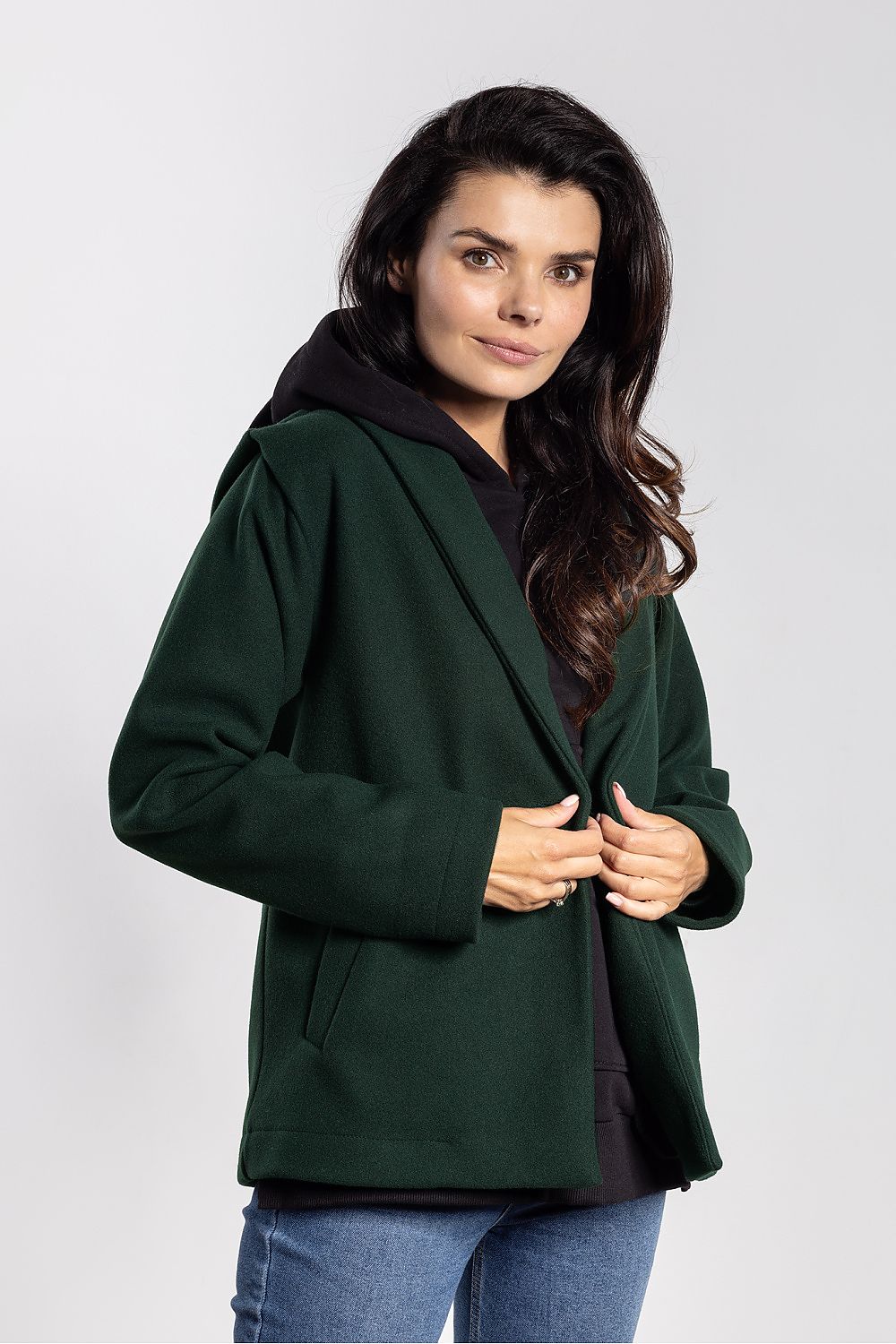   Kurtka Damska Model A752 Bottle Green - awama 