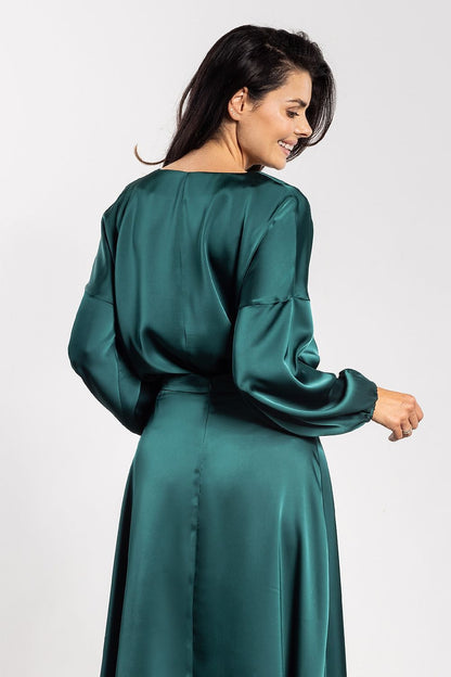   Bluzka Model A740 Bottle Green - awama 