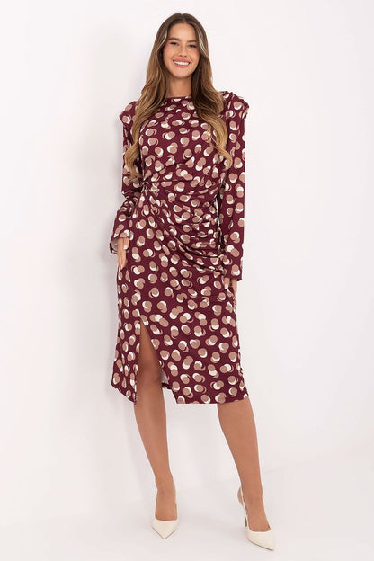  Sukienka Model IT-SK-20057.21P Bordo - Rue Paris 
