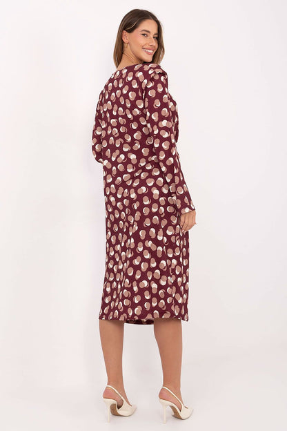 Sukienka Model IT-SK-20057.21P Bordo - Rue Paris 