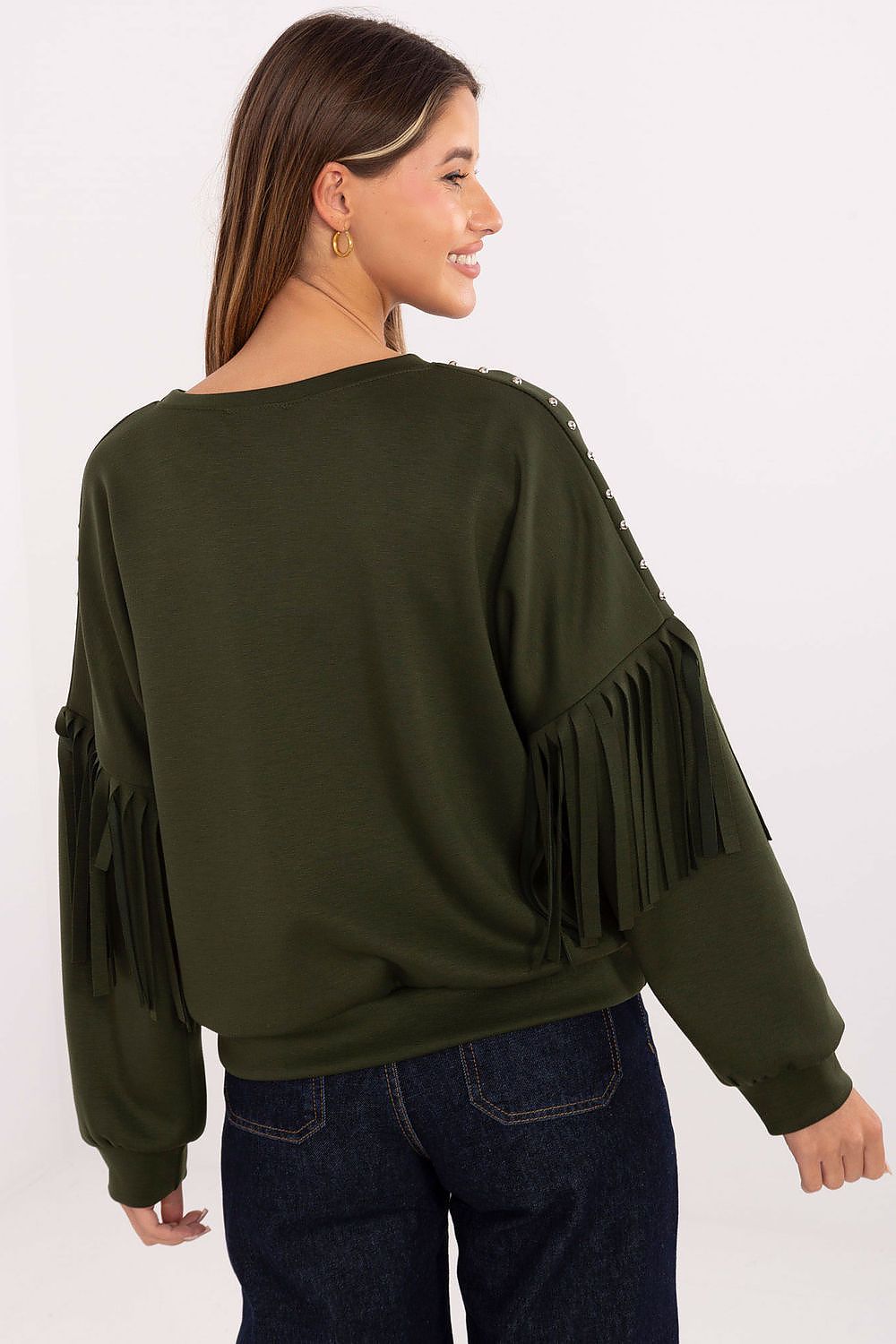   Bluza Damska Model IT-BL-21731.85 Khaki - Rue Paris 