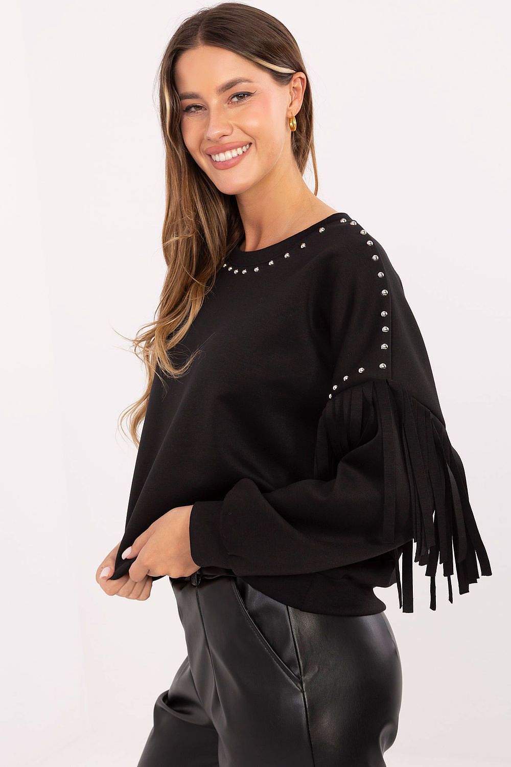   Bluza Damska Model IT-BL-21731.85 Black - Rue Paris 
