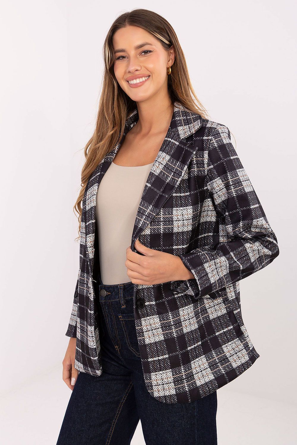   Marynarka Model MI-MA-4195.18 Black - Rue Paris 